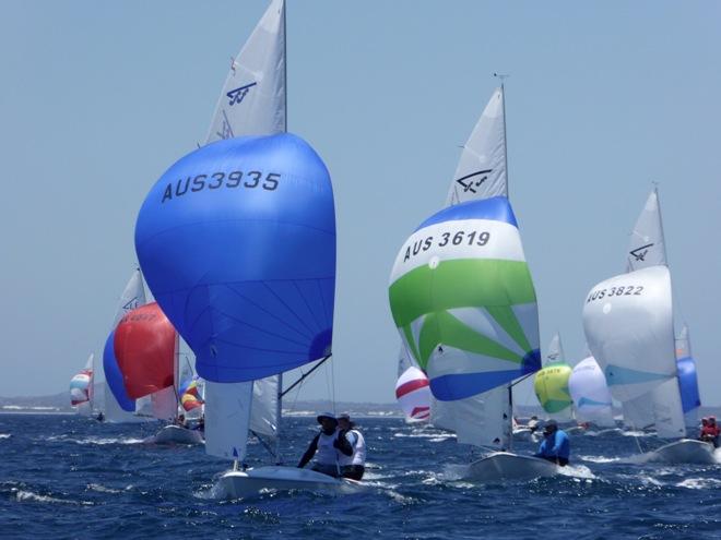 Day 2 – Downwind - Gemmill Homes Flying 15 Australian Championship © Jonny Fullerton